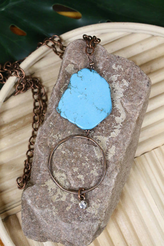 Turquoise Haven - TURQ SLAB NECKLACE