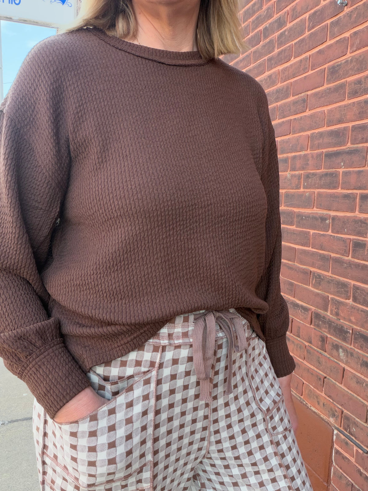 The Maisie Exposed Seam Knit Top