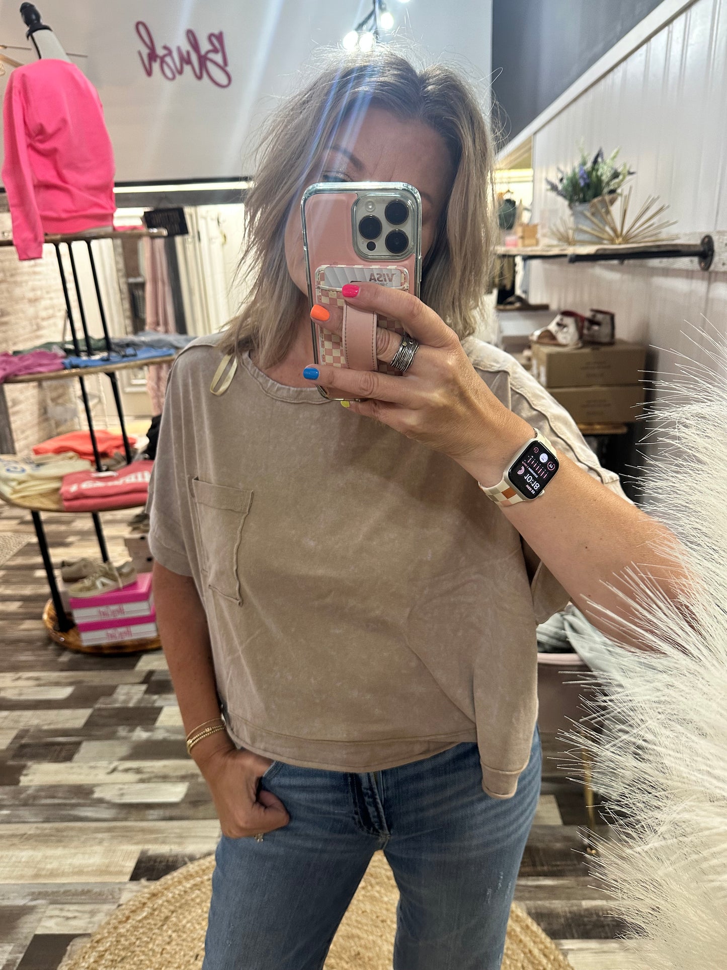 Long Weekend Mineral Wash V-Neck Tee