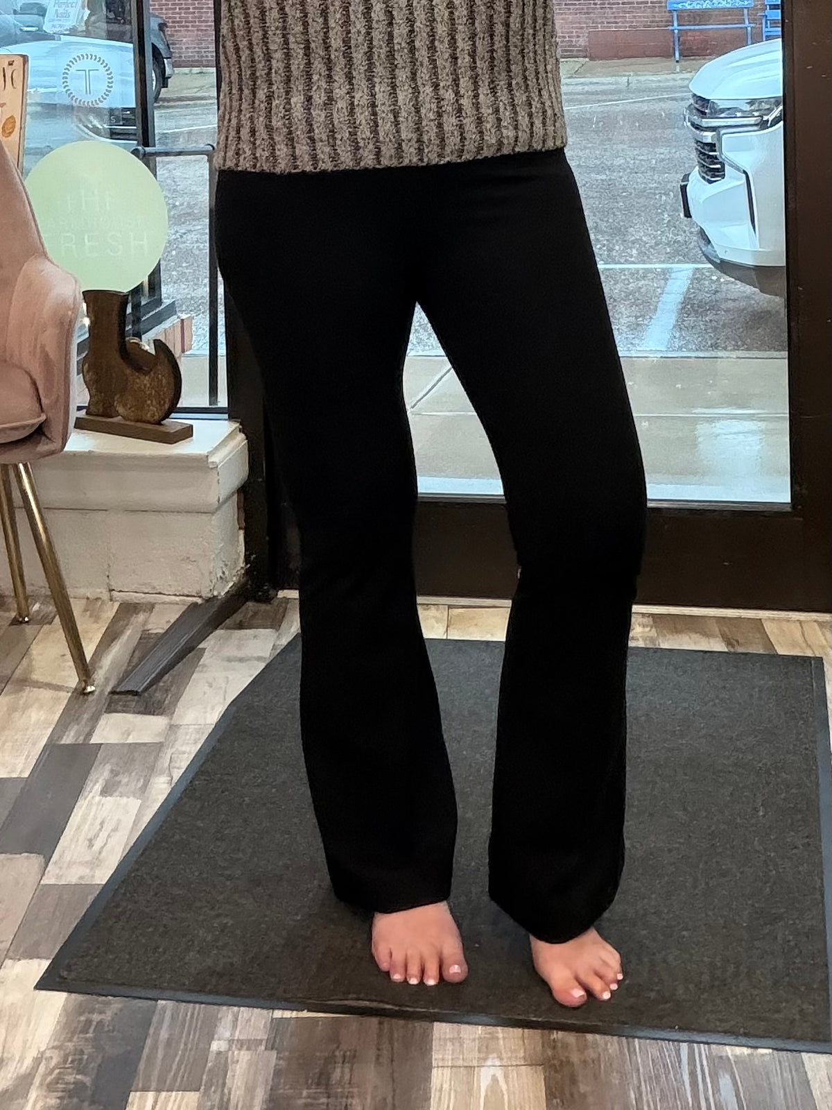 Z Supply Do It All Flare Black Pant