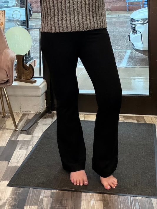 Z Supply Do It All Flare Black Pant