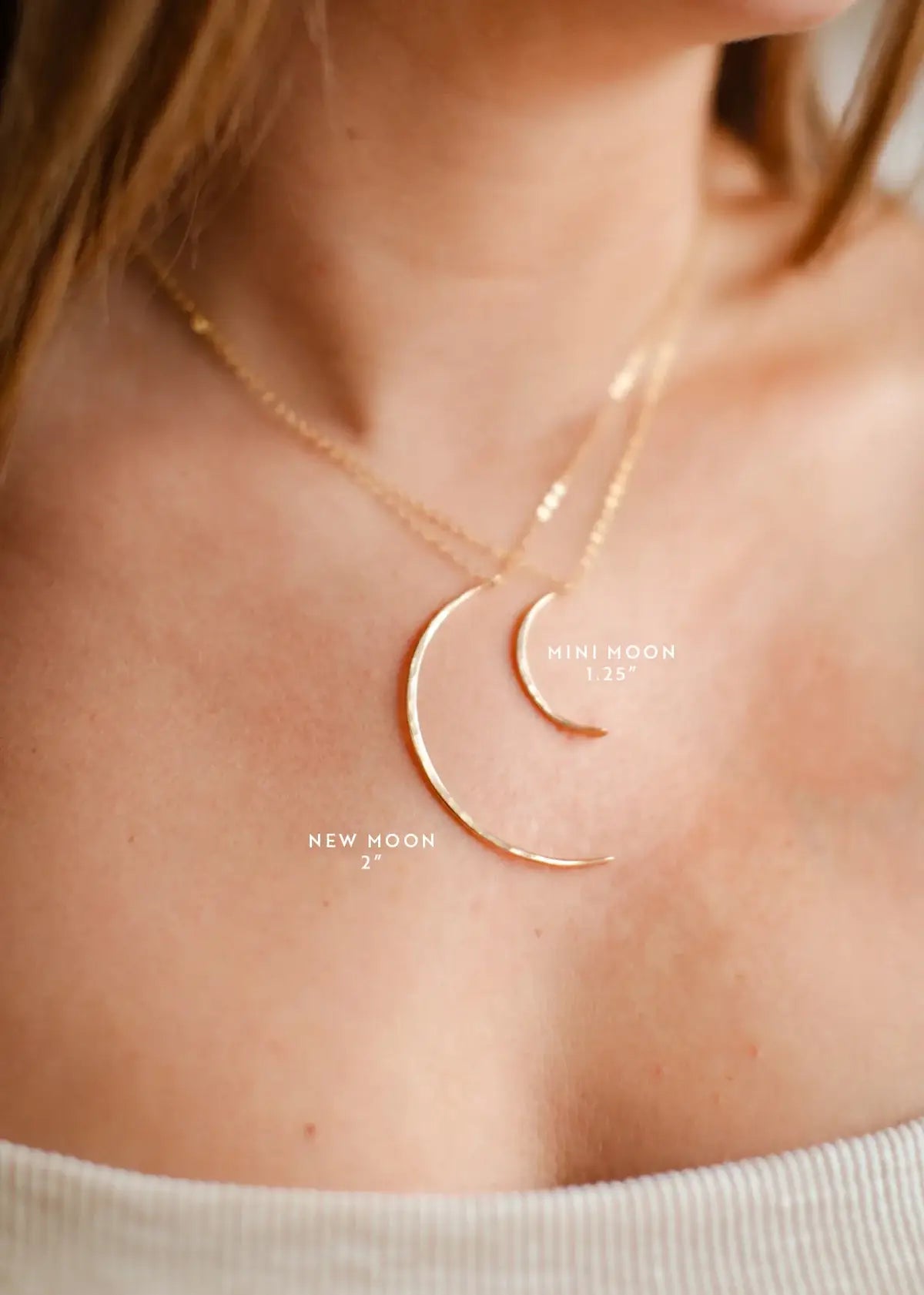 New Moon Pendant | 14kt Gold Fill