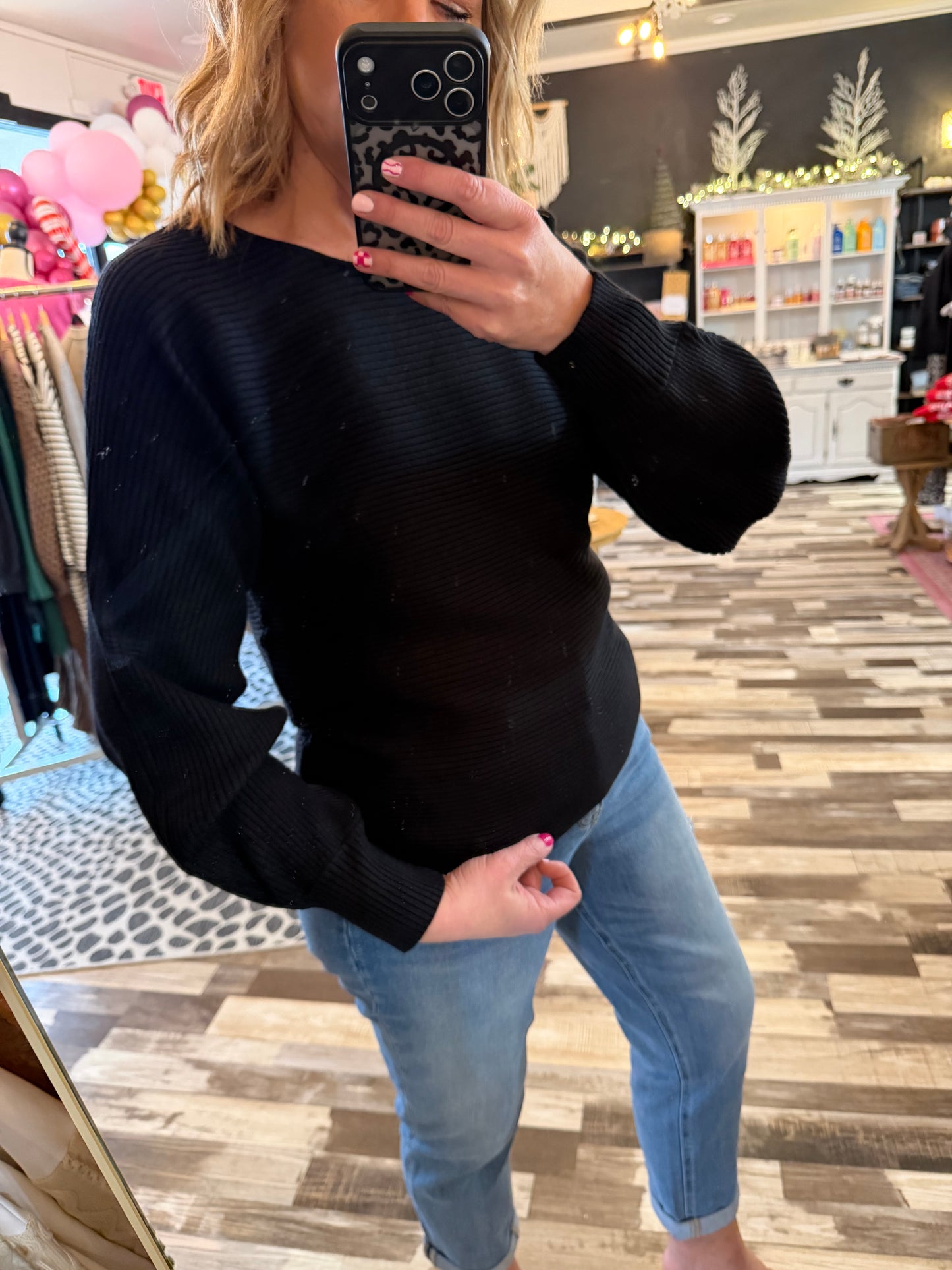 Horizontal Ribbed Sweater