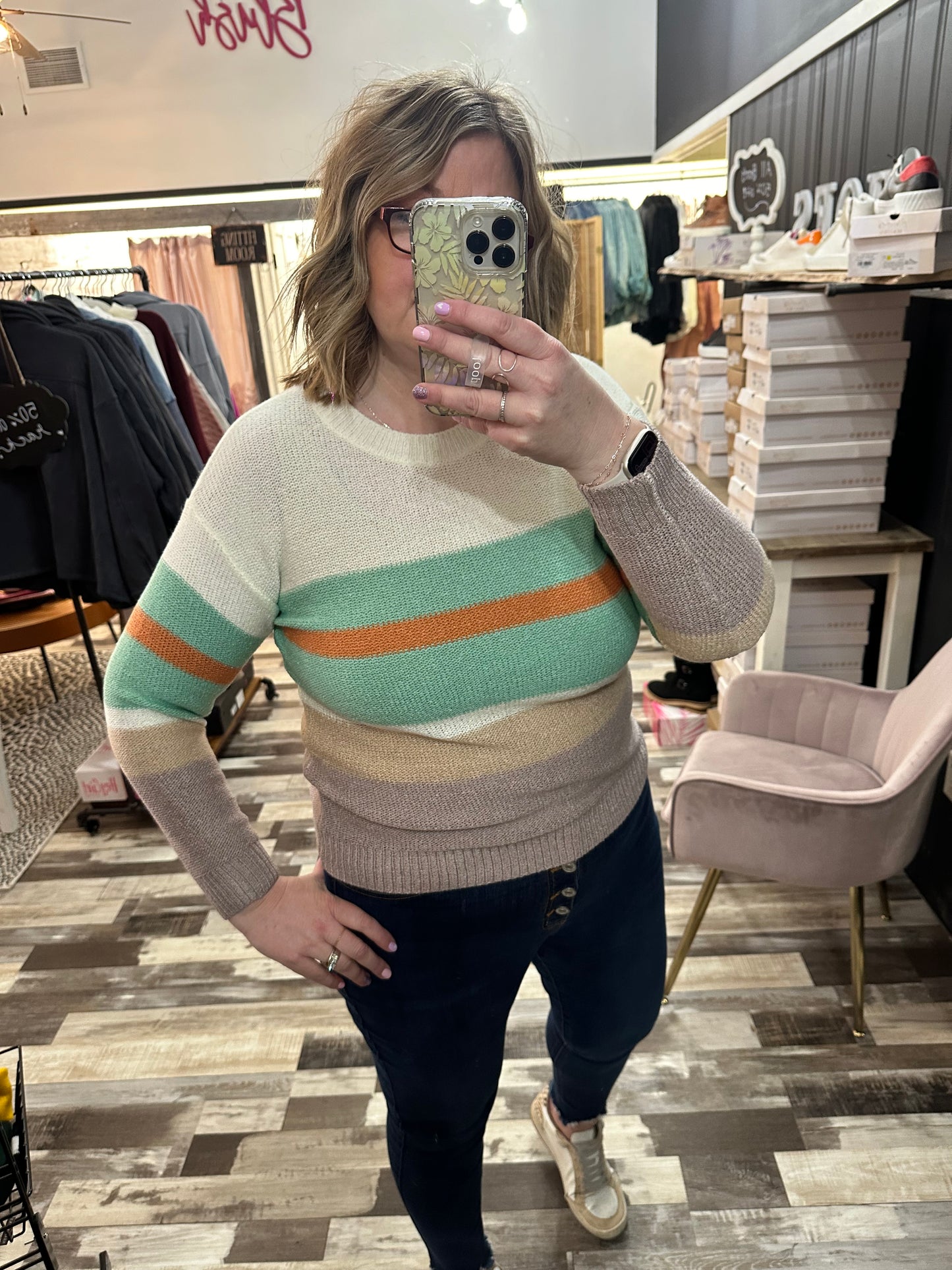 The Best of Me Color Block Sweater