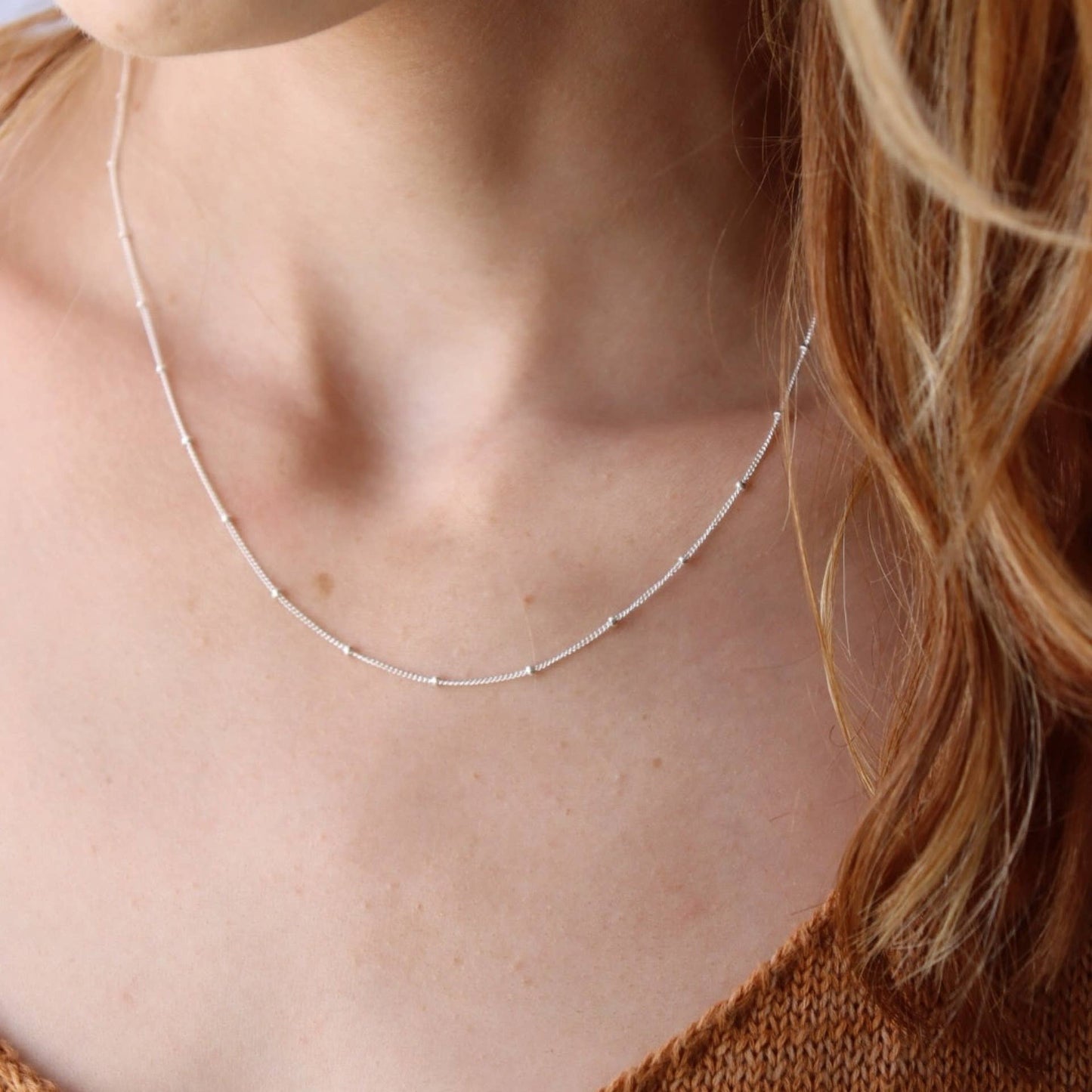 Token Jewelry - Polka Dot Chain: 18" / Sterling Silver