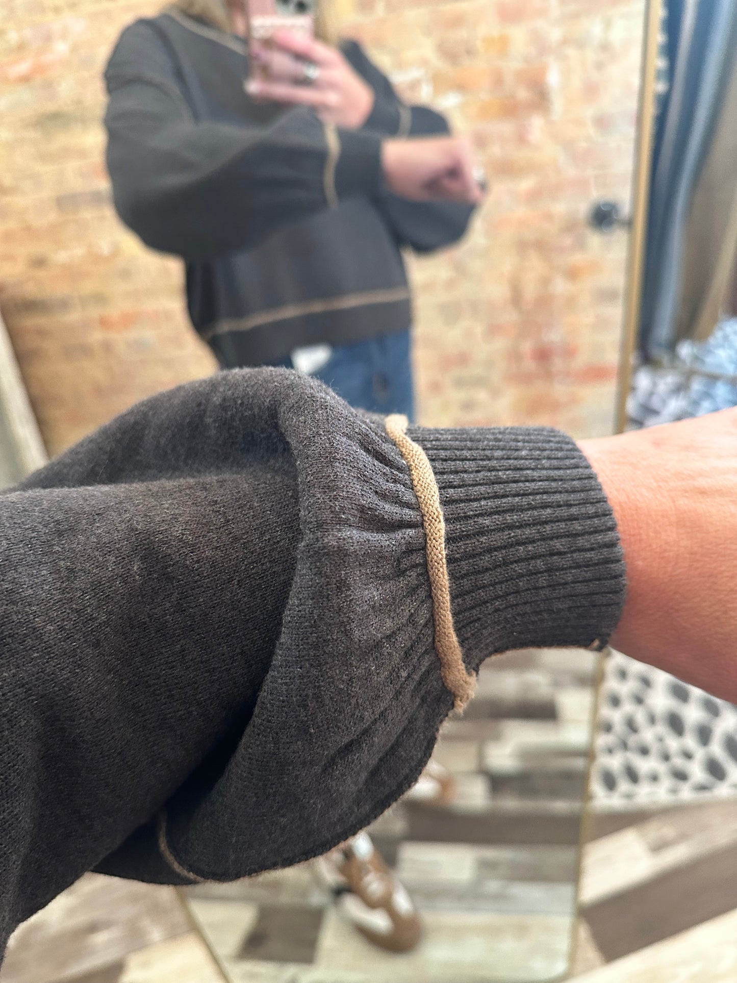The Marina Contrast Seam Pullover