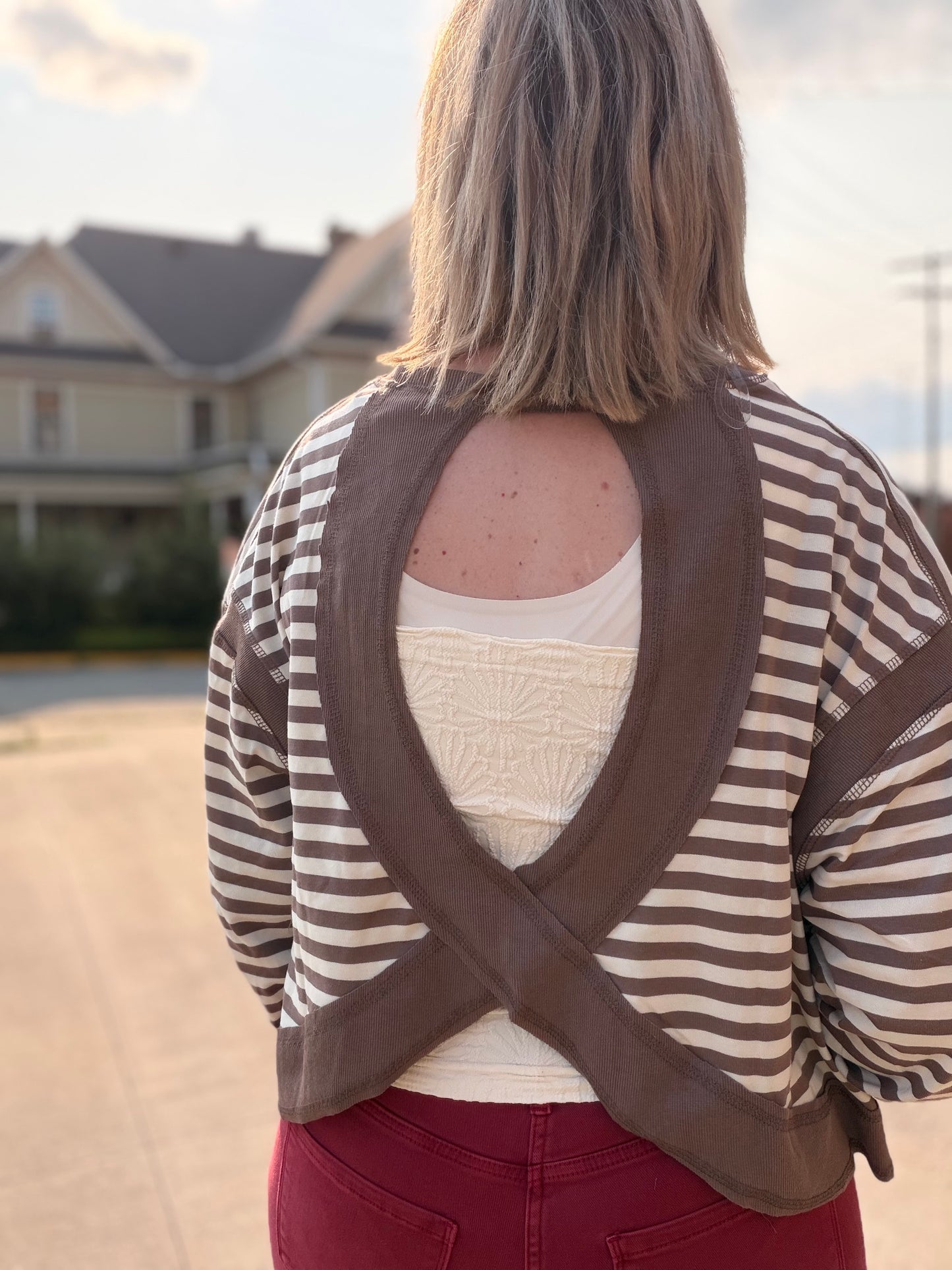 Back Off Striped Long Sleeve