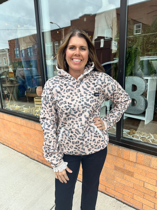 Ampersand Avenue Comfort Zone Hoodie - Leopard