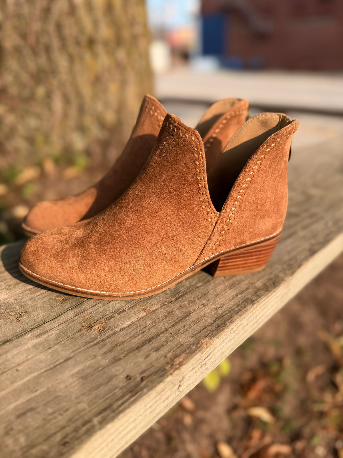 Corky's "Bluffin" Western Inspired Vegan Suede Ankle Boot