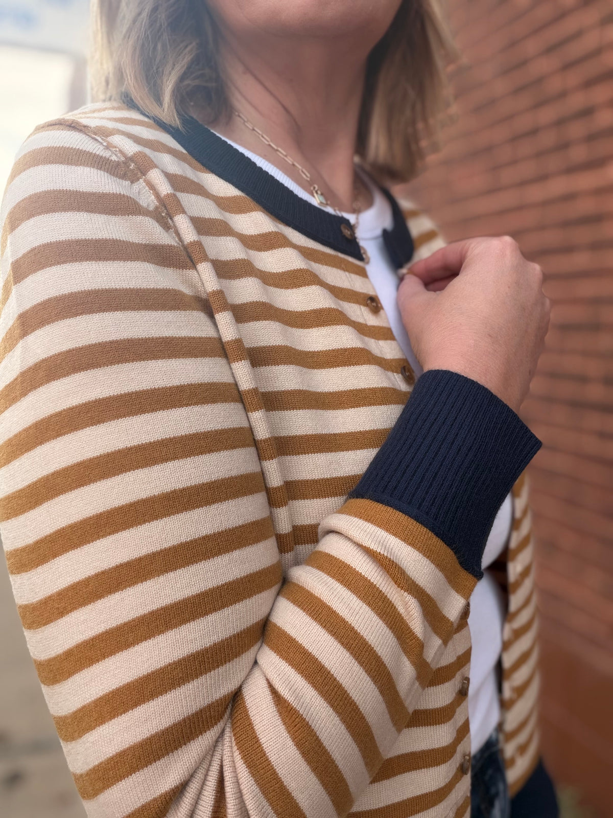 Autumn Dreams Color Block Cardigan