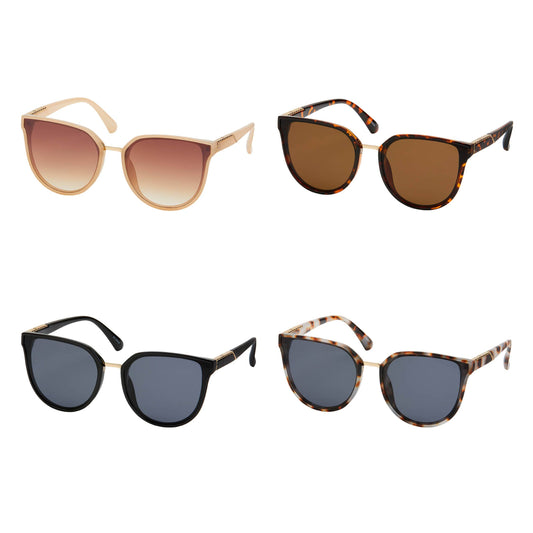1303 - Jade Inlay Cat Eye Women's Sunglasses