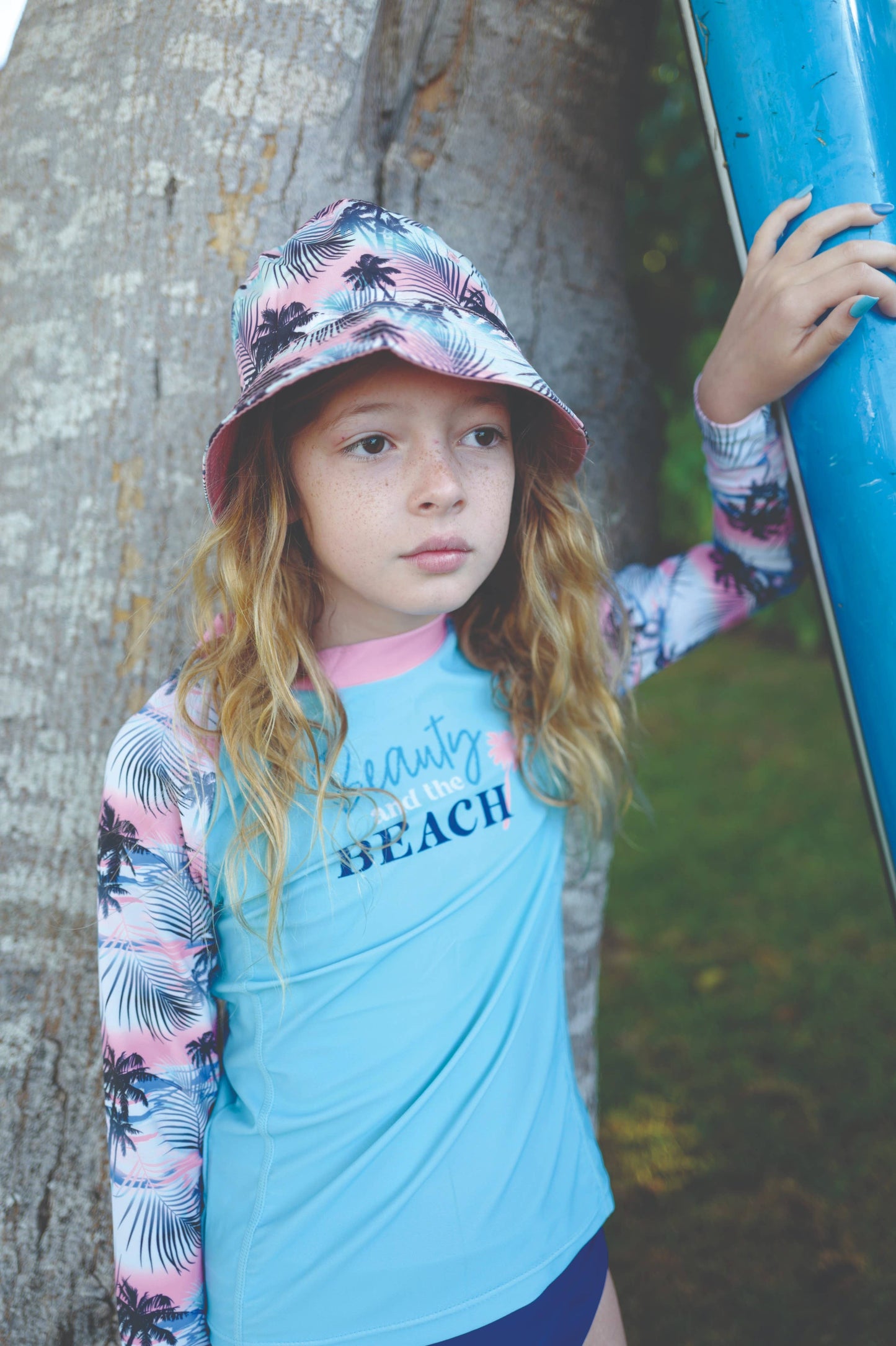 Juice Box Girls Fun In The Sun Rash Guard Swim Tee Open Stck