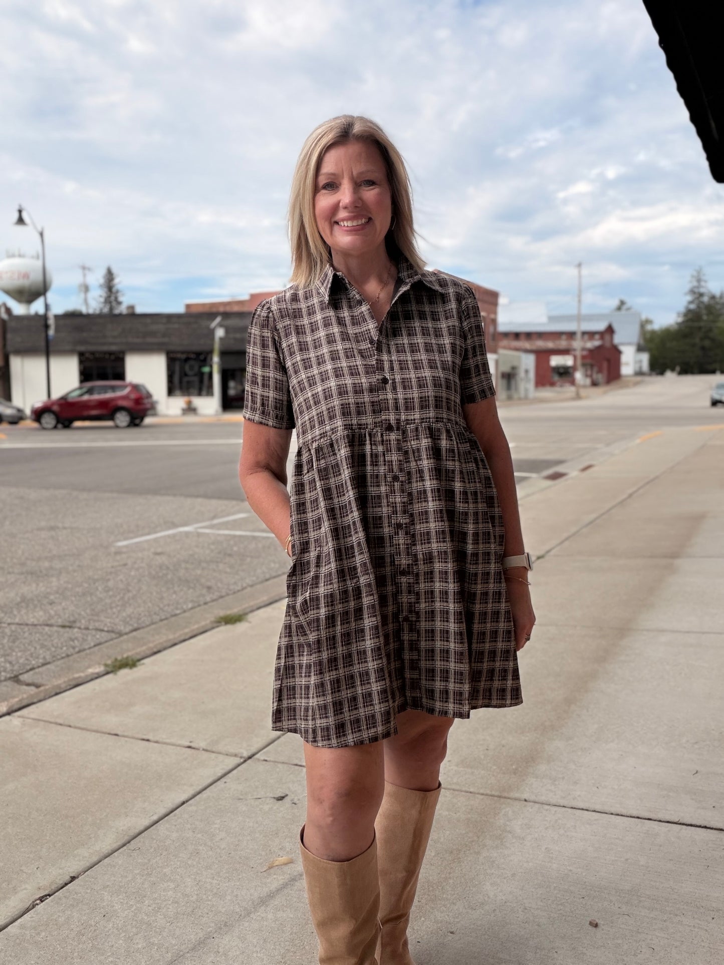 The Lennie Check Dress