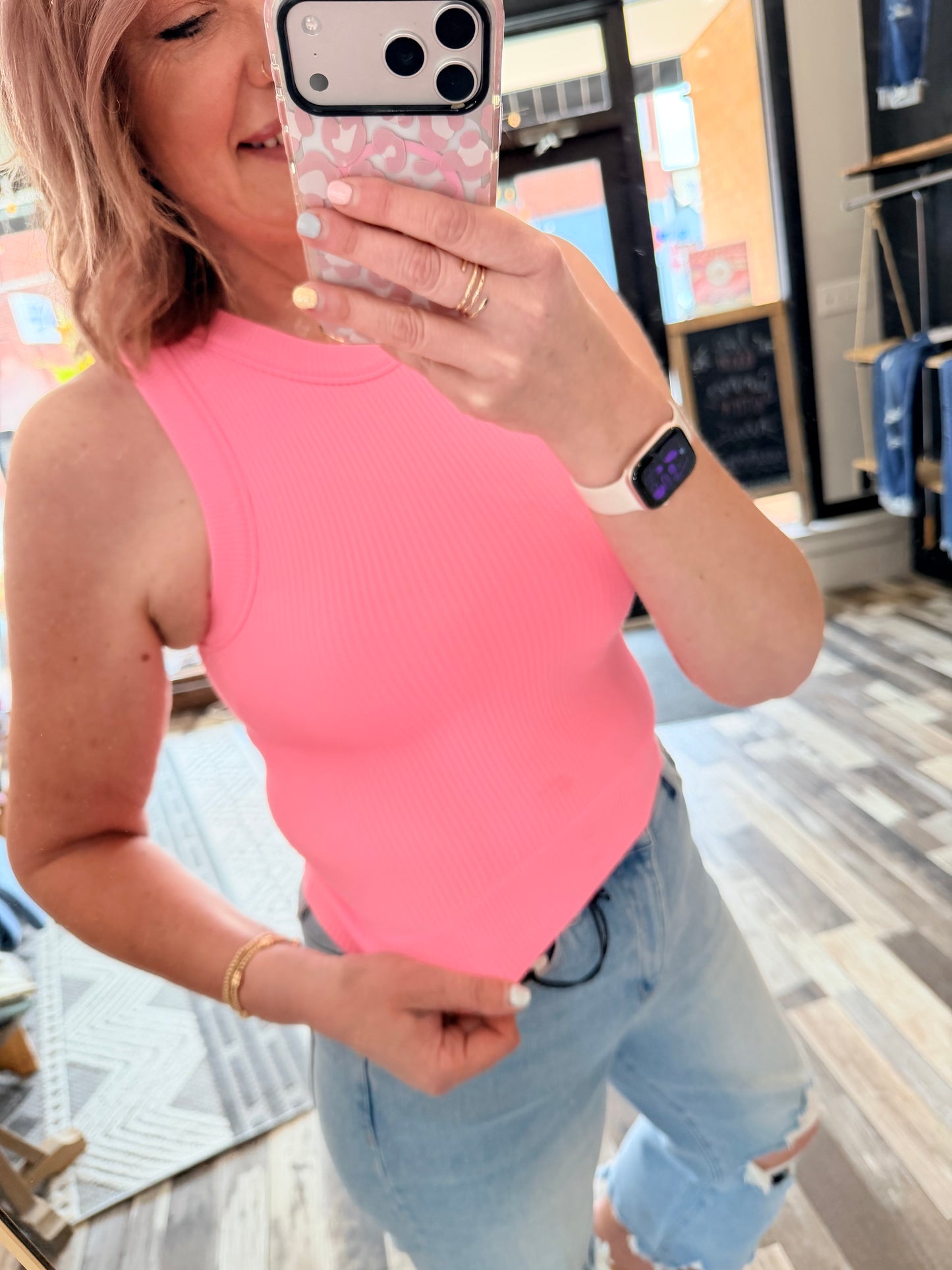 Built in bra Seamless Crop Tank Top