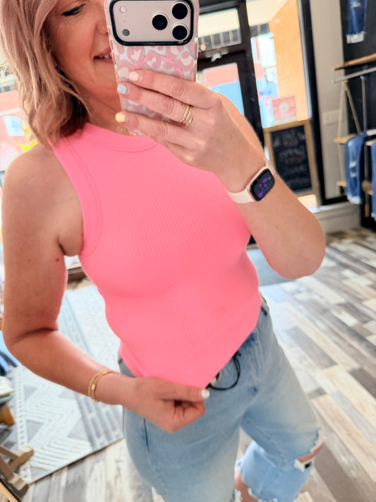 Built in bra Seamless Crop Tank Top