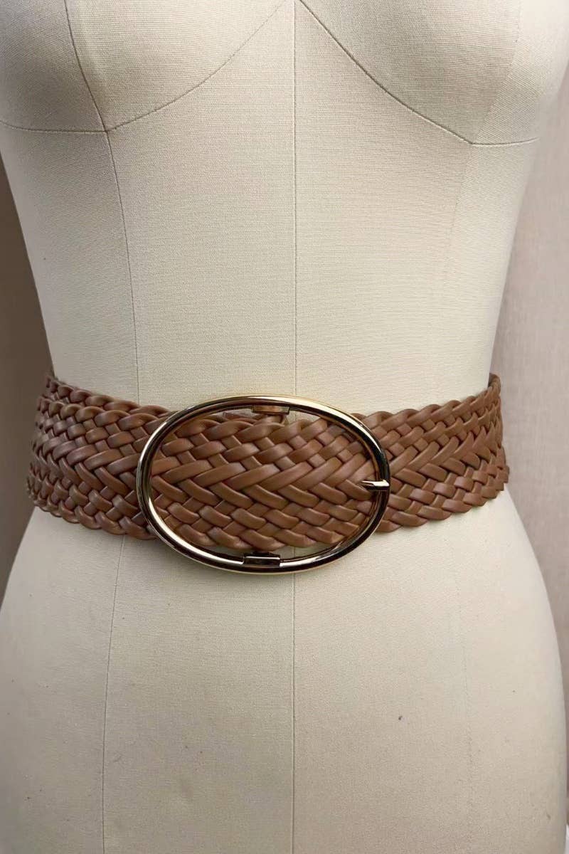 Wide Braided Belt