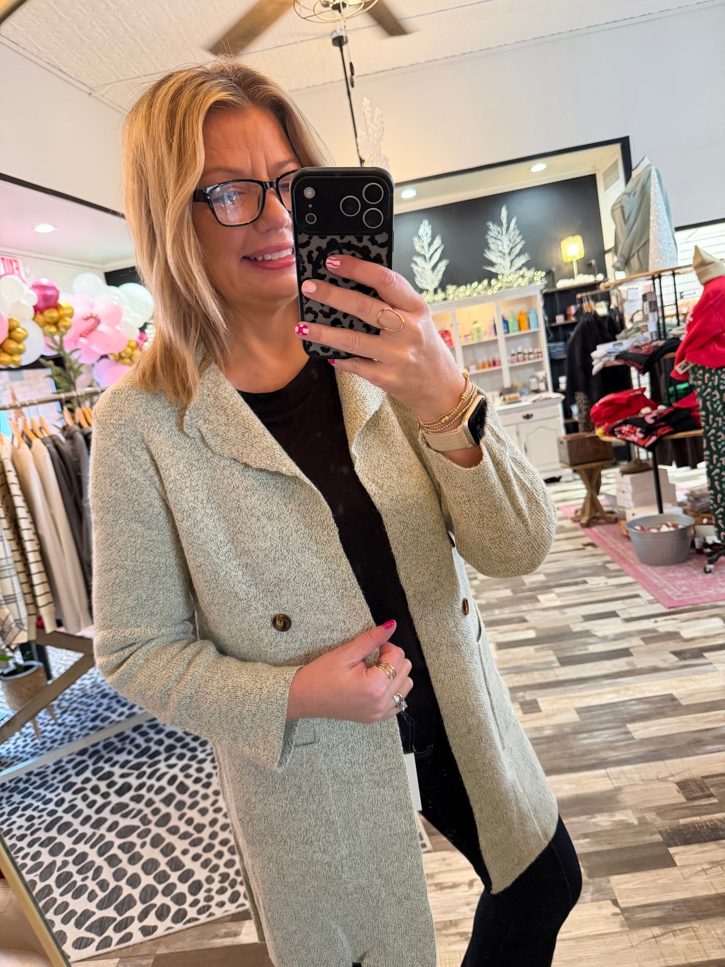 Let's Get Coffee and Shop Sweater Coat