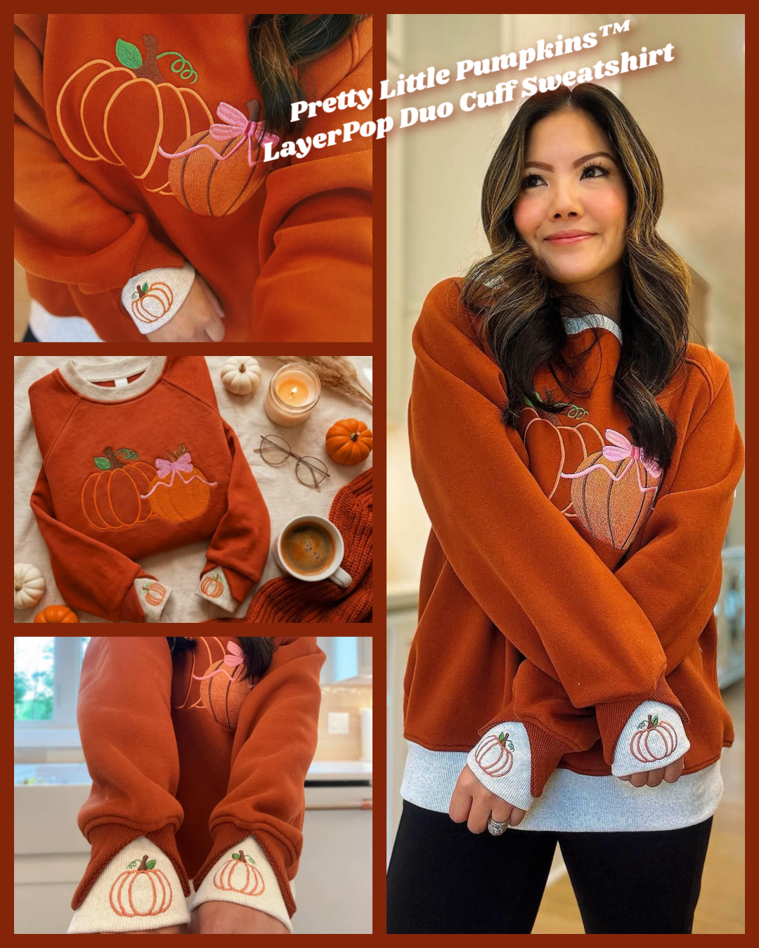Pretty Little Pumpkins Duo Cuff Sweatshirt