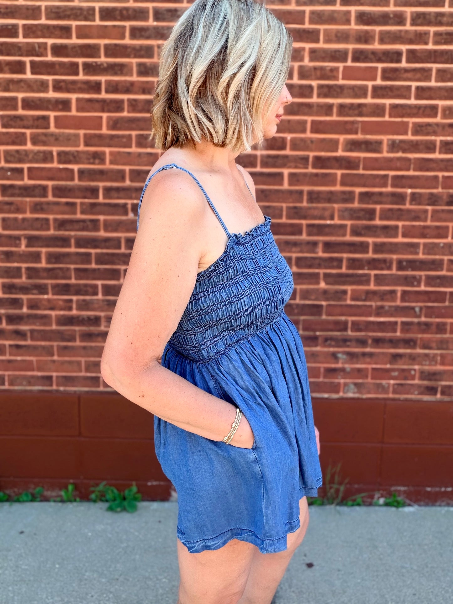 Summer Nights Ruched Romper