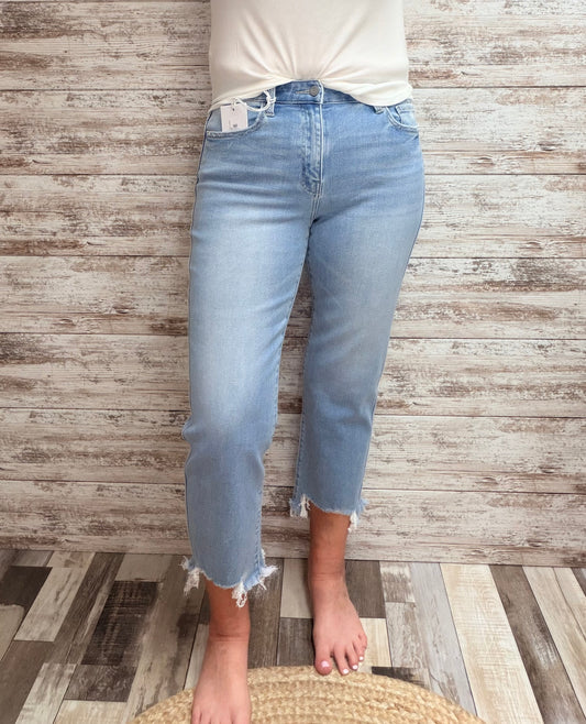 Vervet High Rise Straight Denim