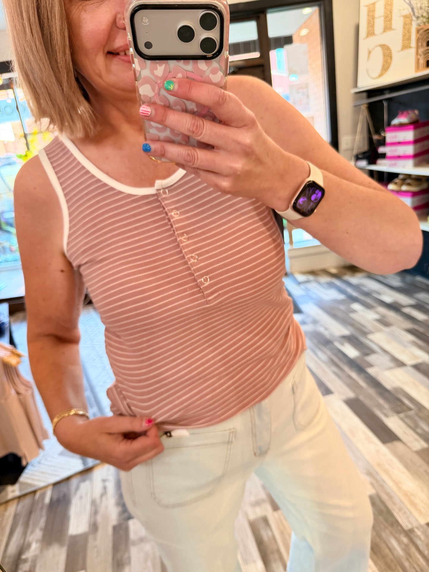 The Shiloh Button Snap Tank