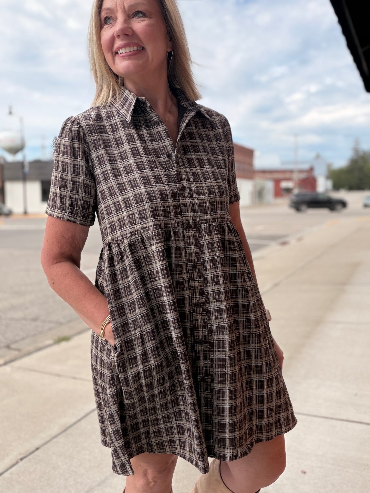 The Lennie Check Dress