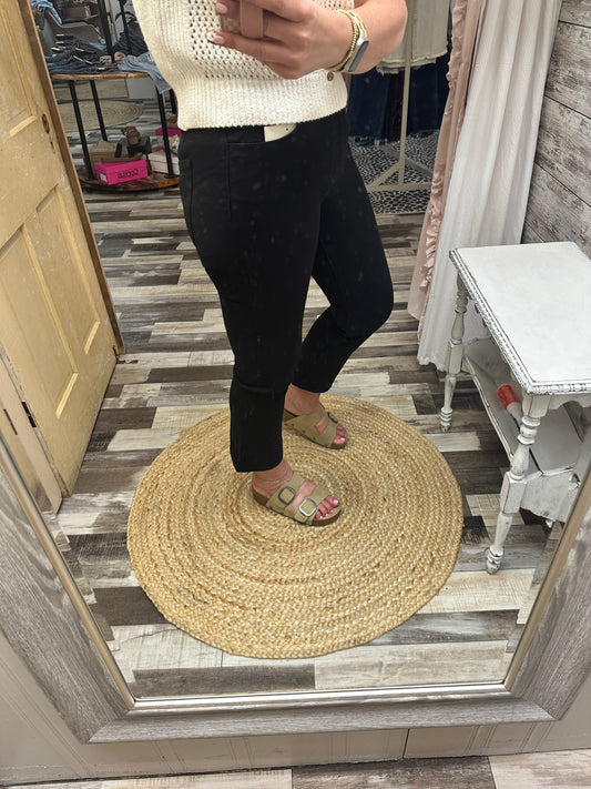 Lovervet High Rise Crop Flare Denim