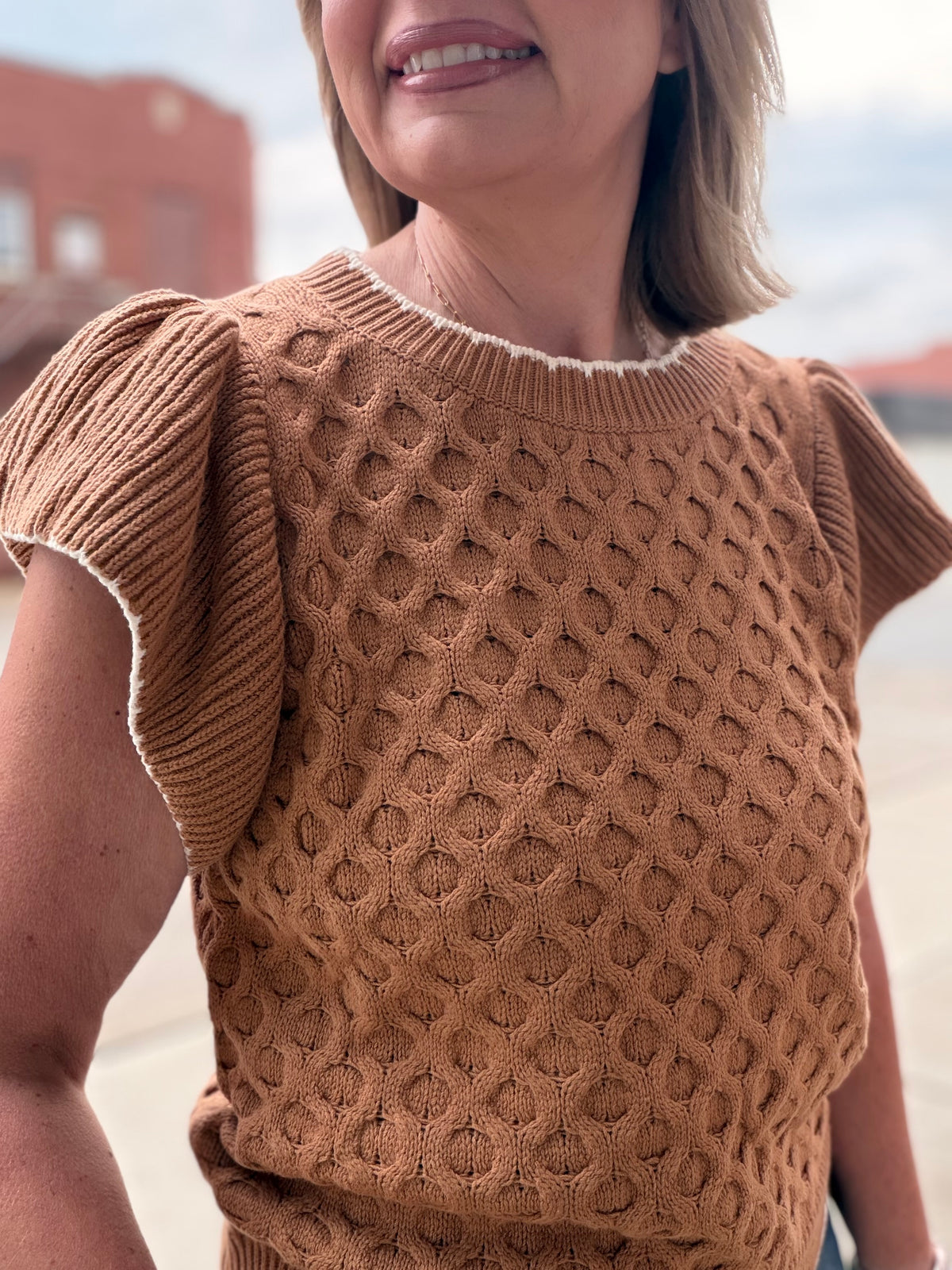 Falling in Love with Cable Knit Sweater