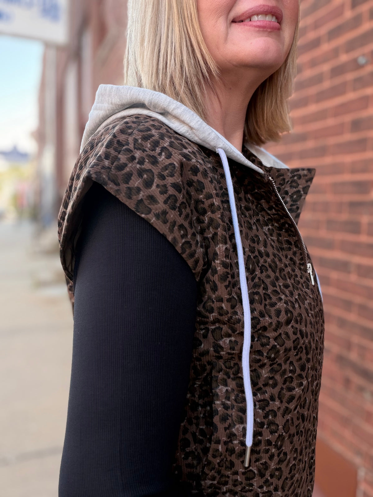 After Hours Leopard Vest