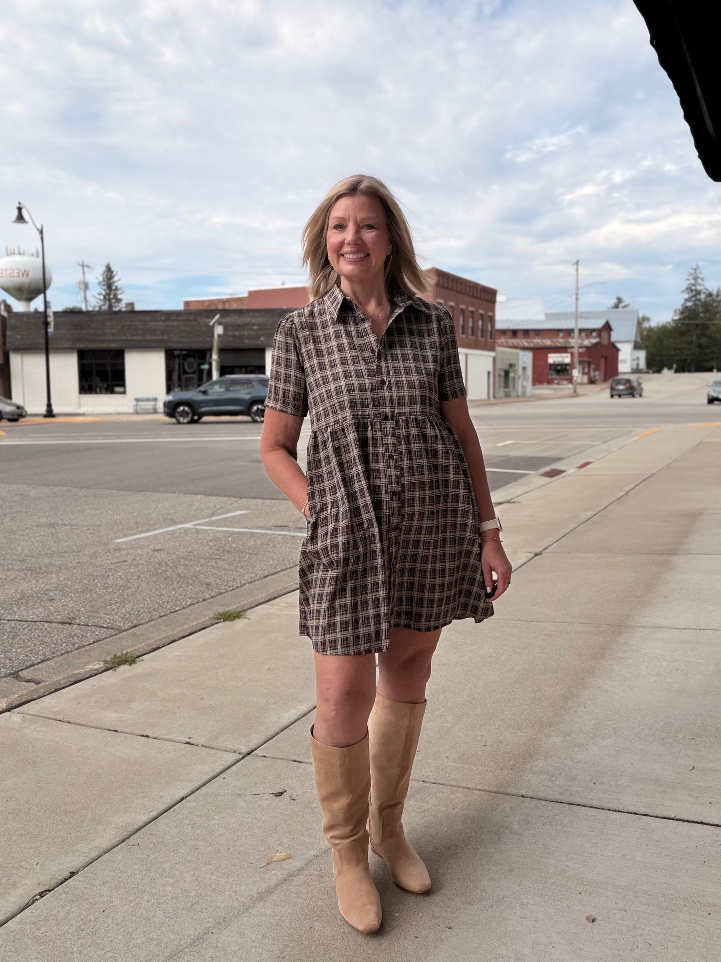 The Lennie Check Dress