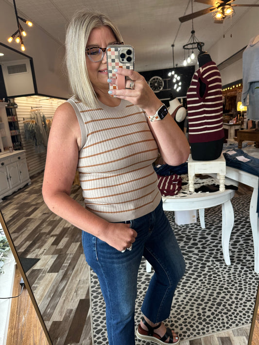 Striped Sweater Tank