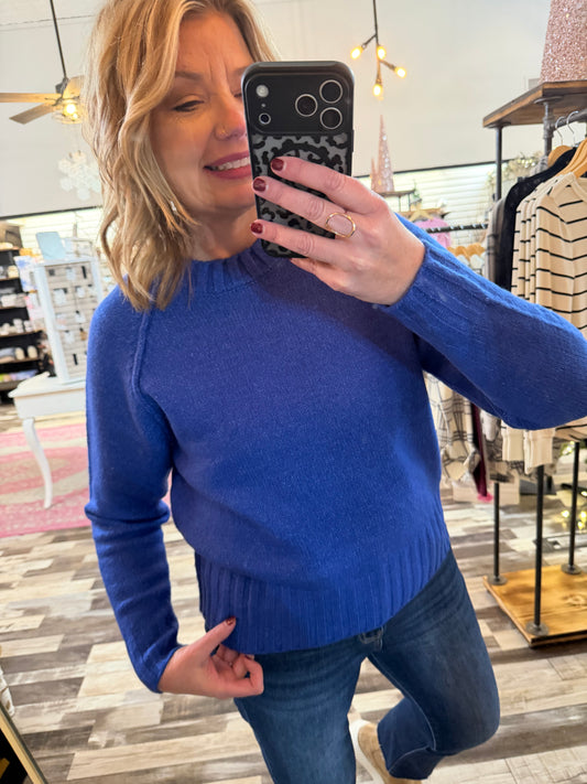 Raglan Sleeve Cozy & Soft Crew Sweater