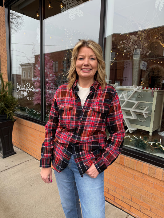 Christmas Famous Bleached Blush Flannel