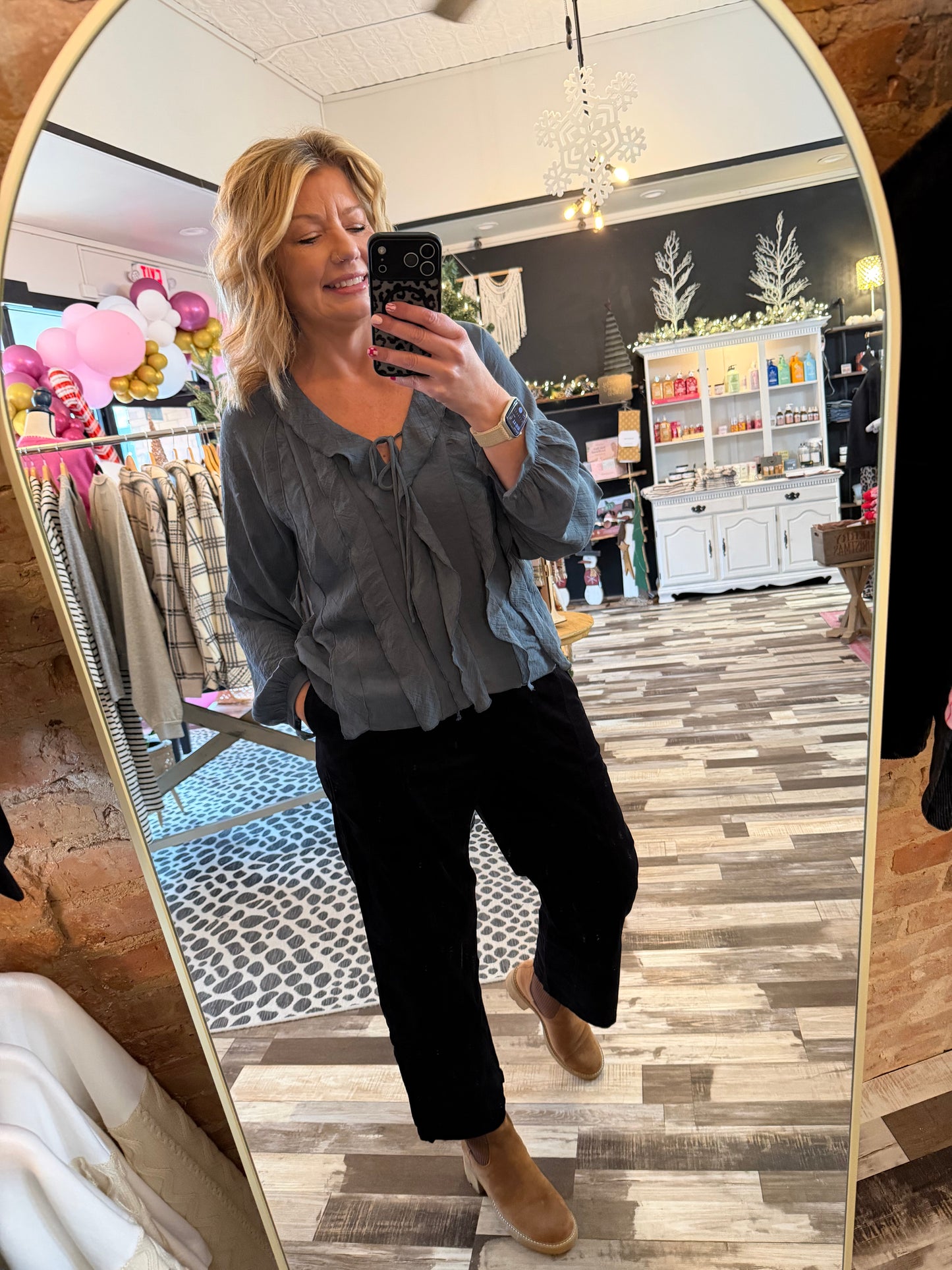 Relaxed Pull On Corduroy Pants