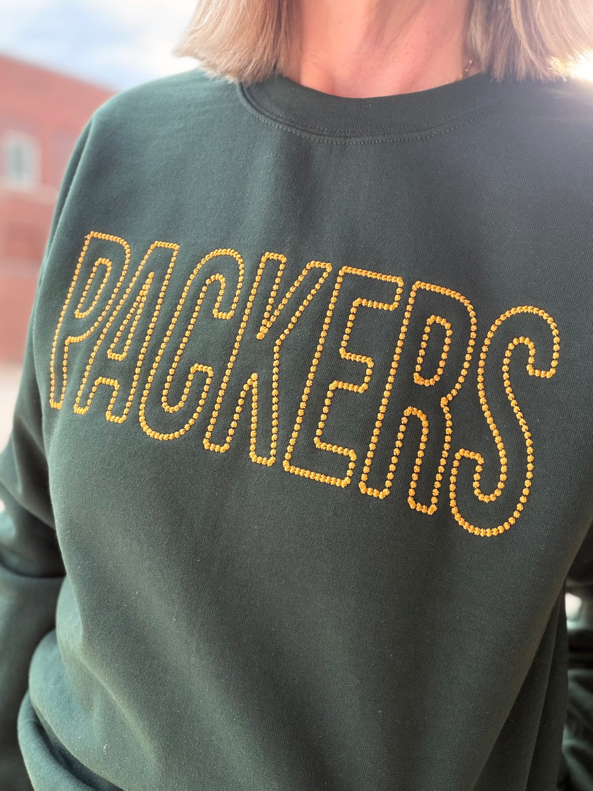 Packers Custom Gold Dot Pullover