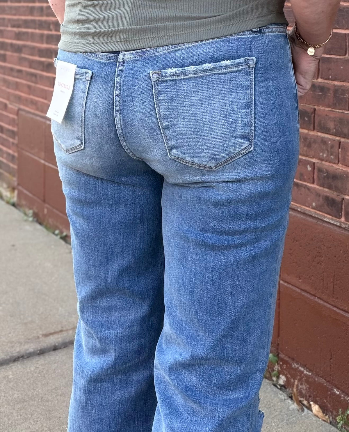 The Presley High Rise Distressed Vintage Flare Jeans by Lovervet