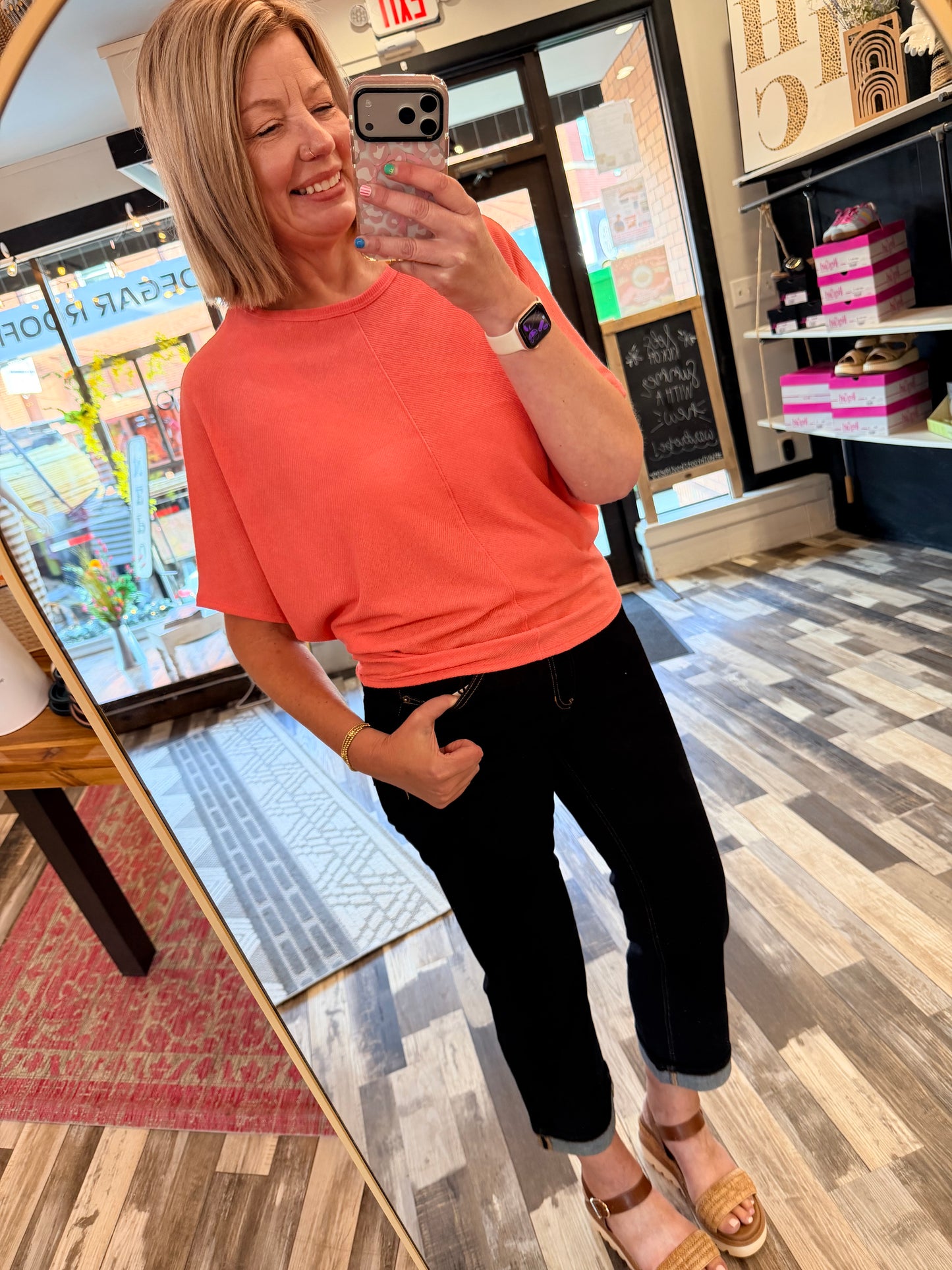 The Char Centerline Dolman Top