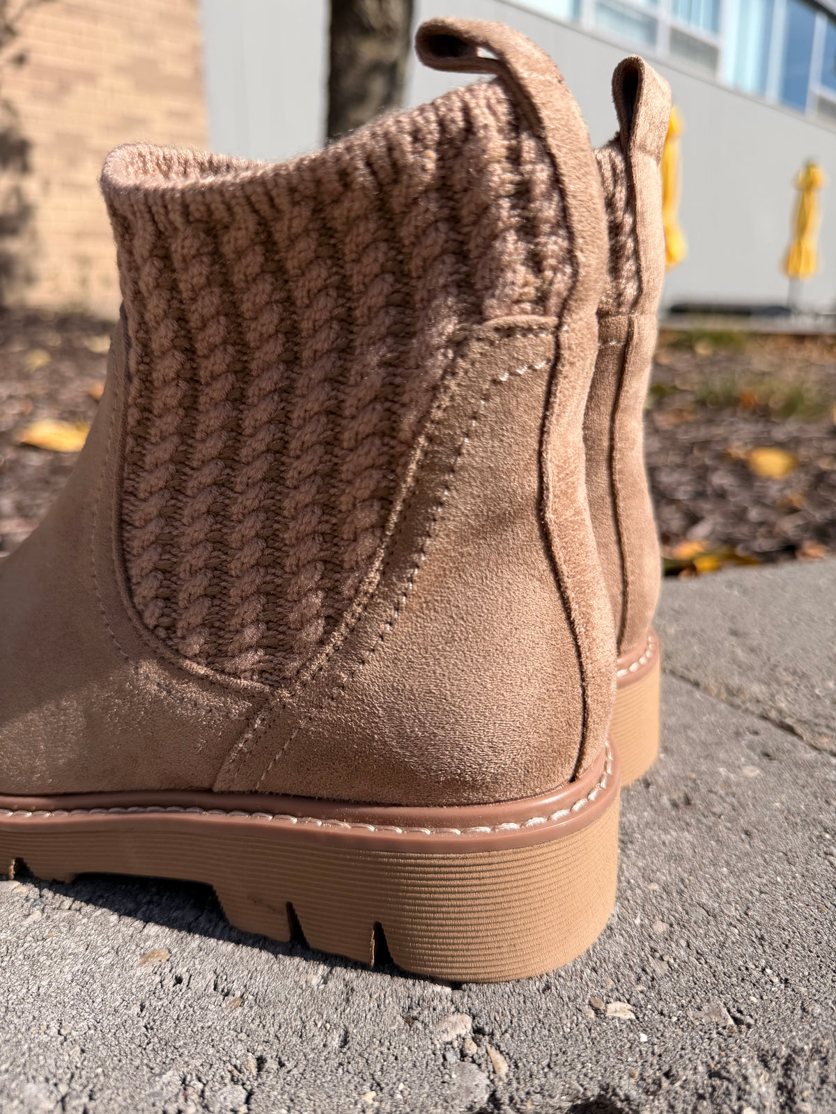 Corky's Keep Me Warm Taupe Bootie