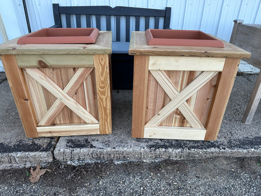 Natural Wood Plant Boxes Raffle - $10 a ticket