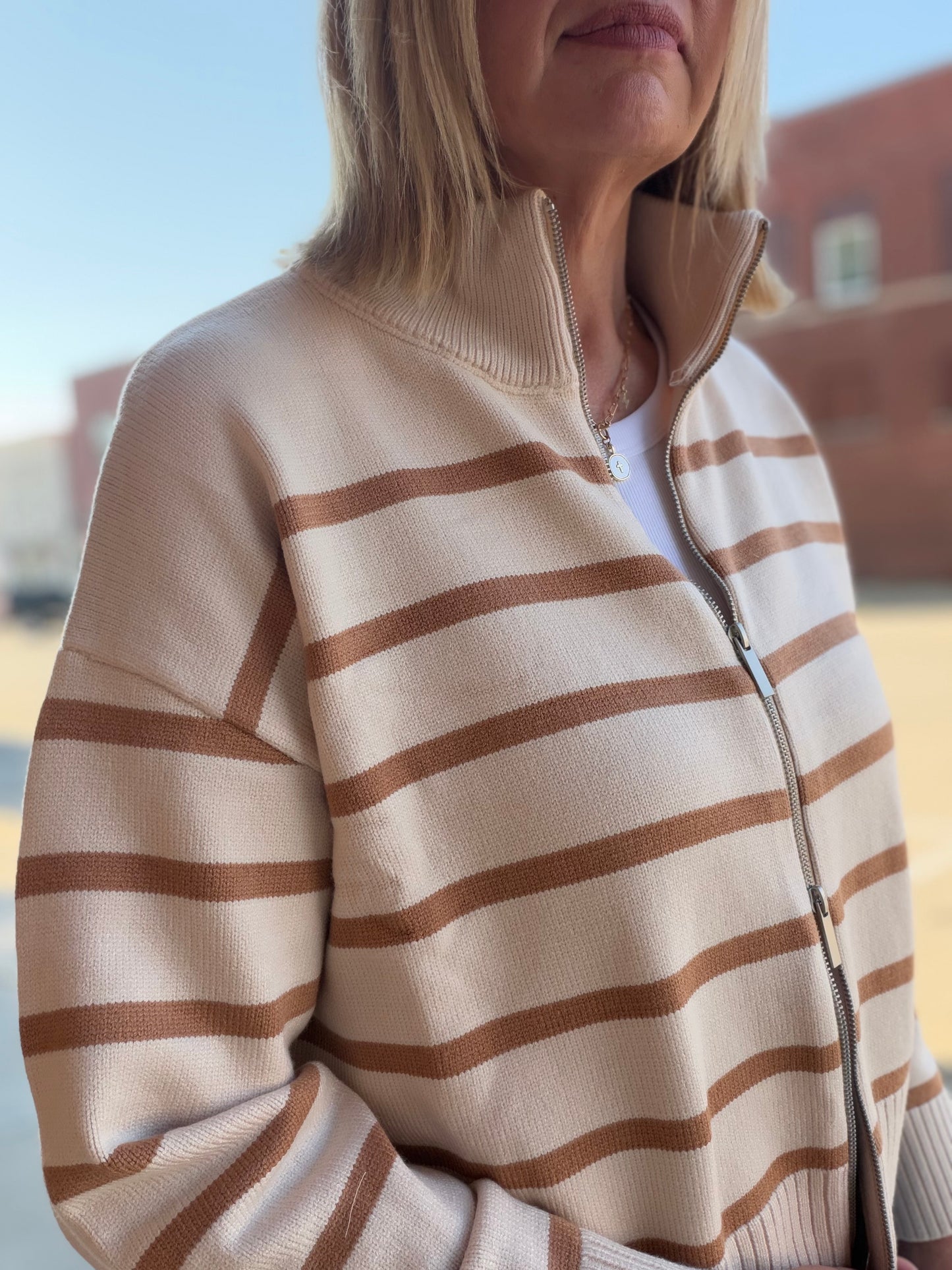 The Charlie 2 Way Zip Up Sweater