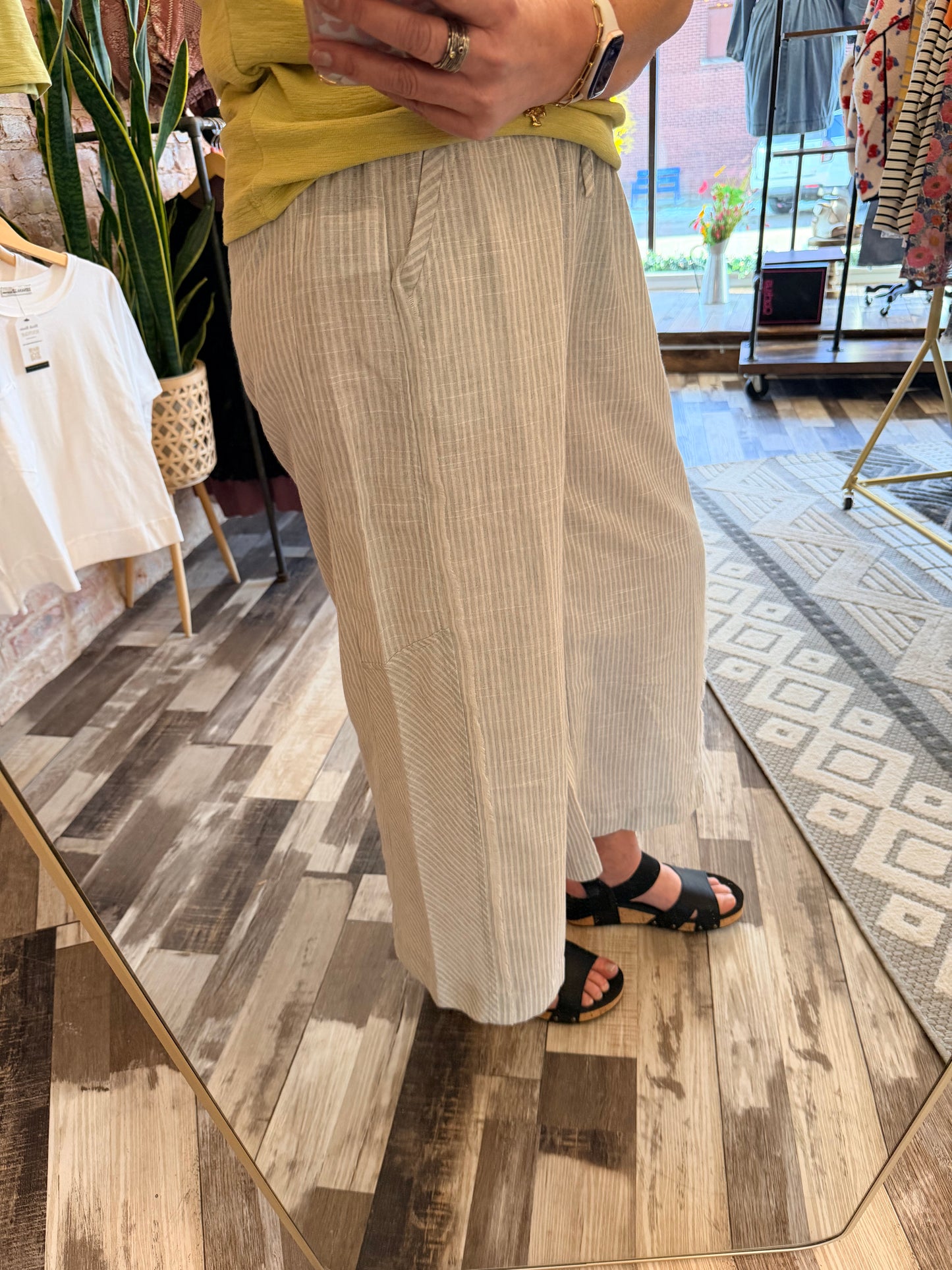 Striped Wide Leg Pants