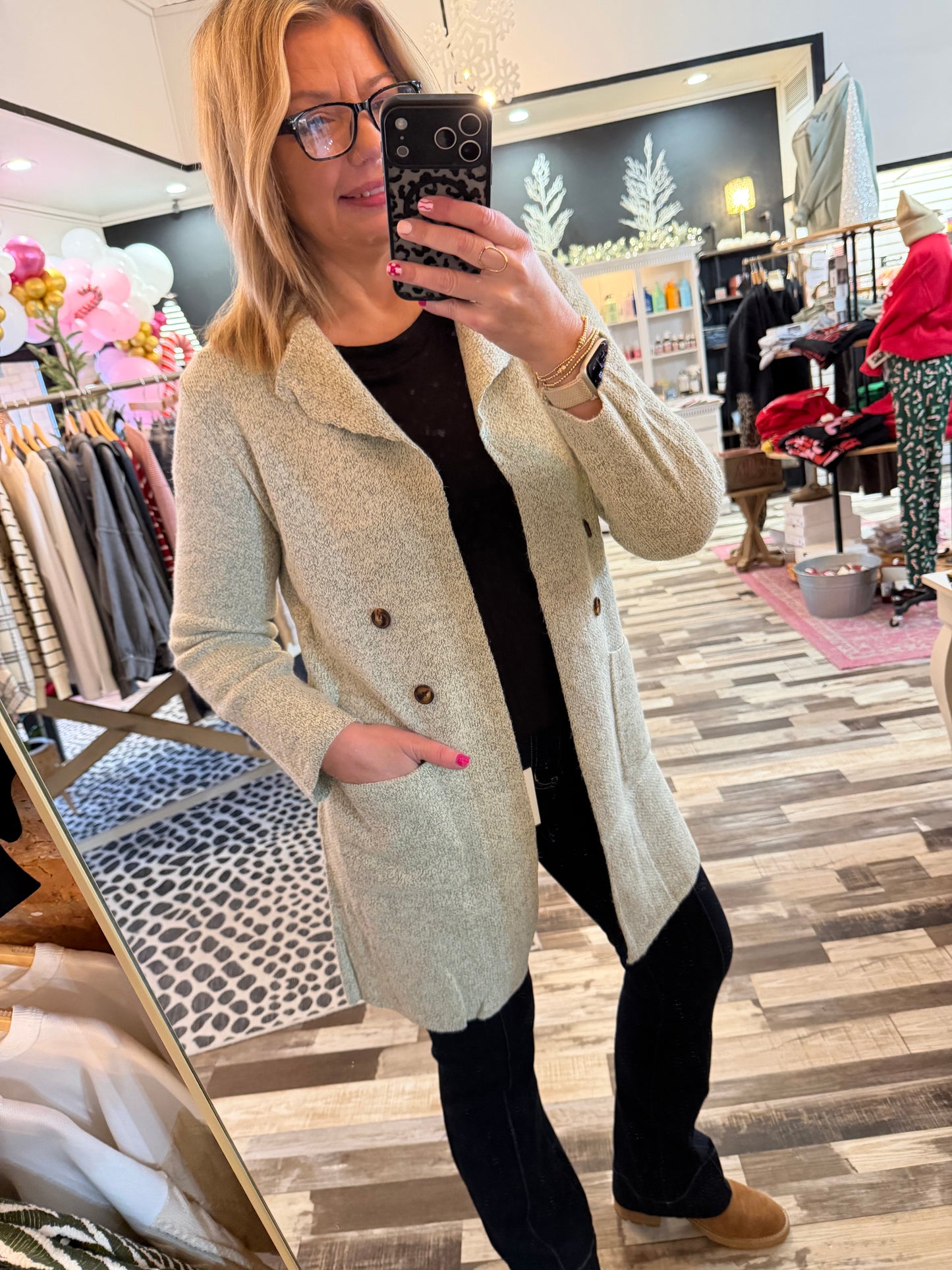 Let's Get Coffee and Shop Sweater Coat