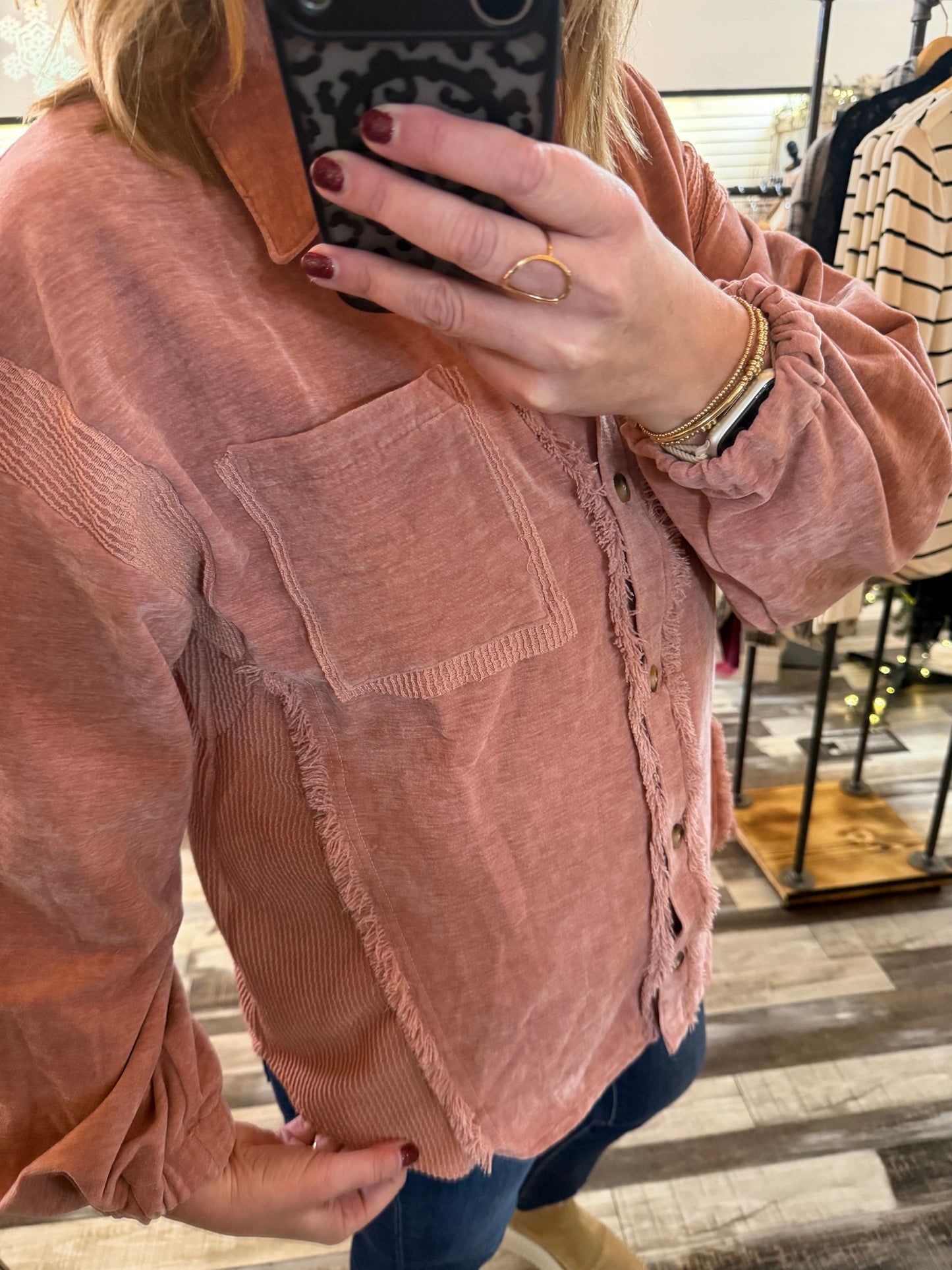 Soft As Ever Button Down Cozy Shacket