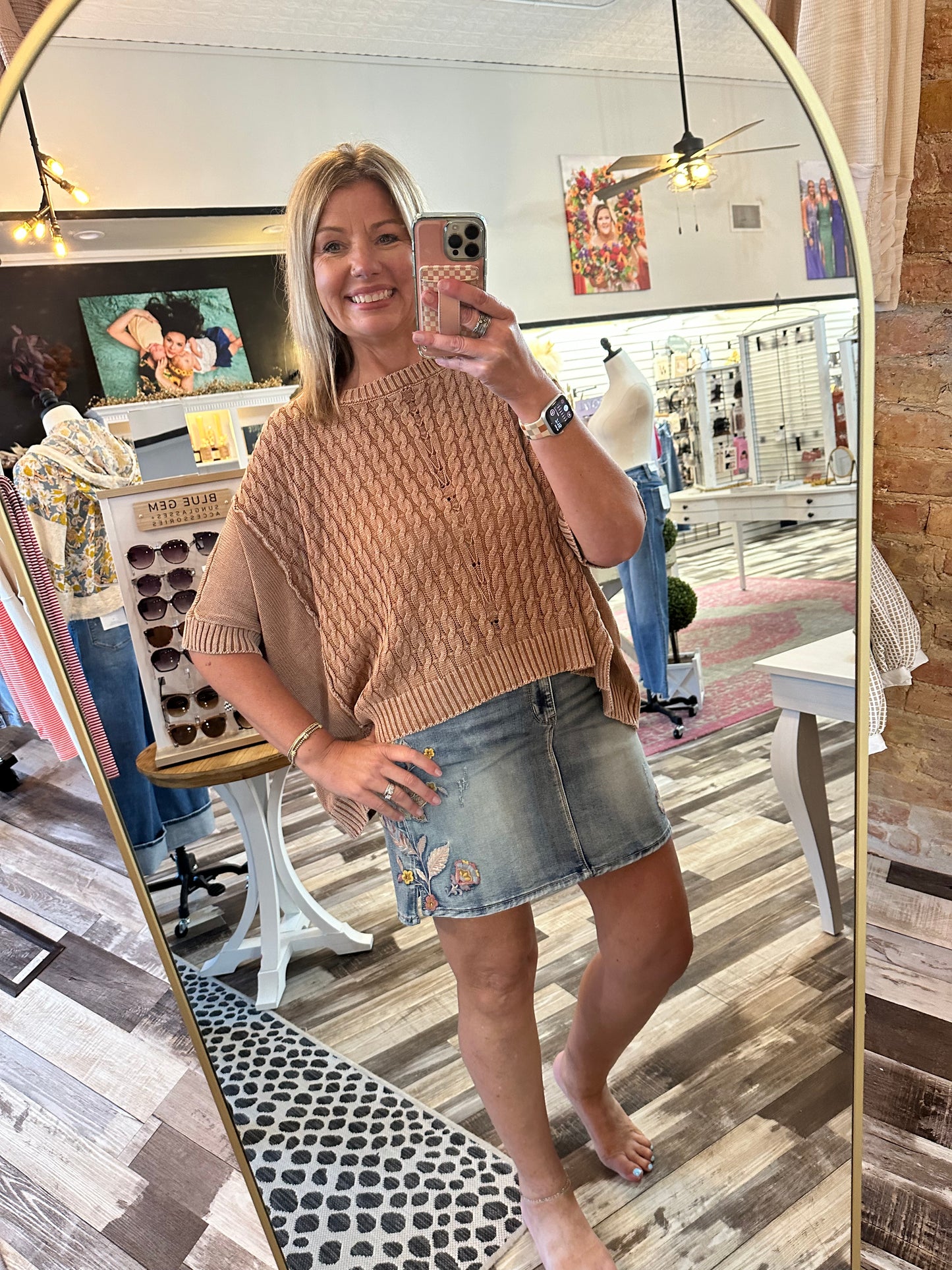 Mineral Washed Knit Sweater Pullover