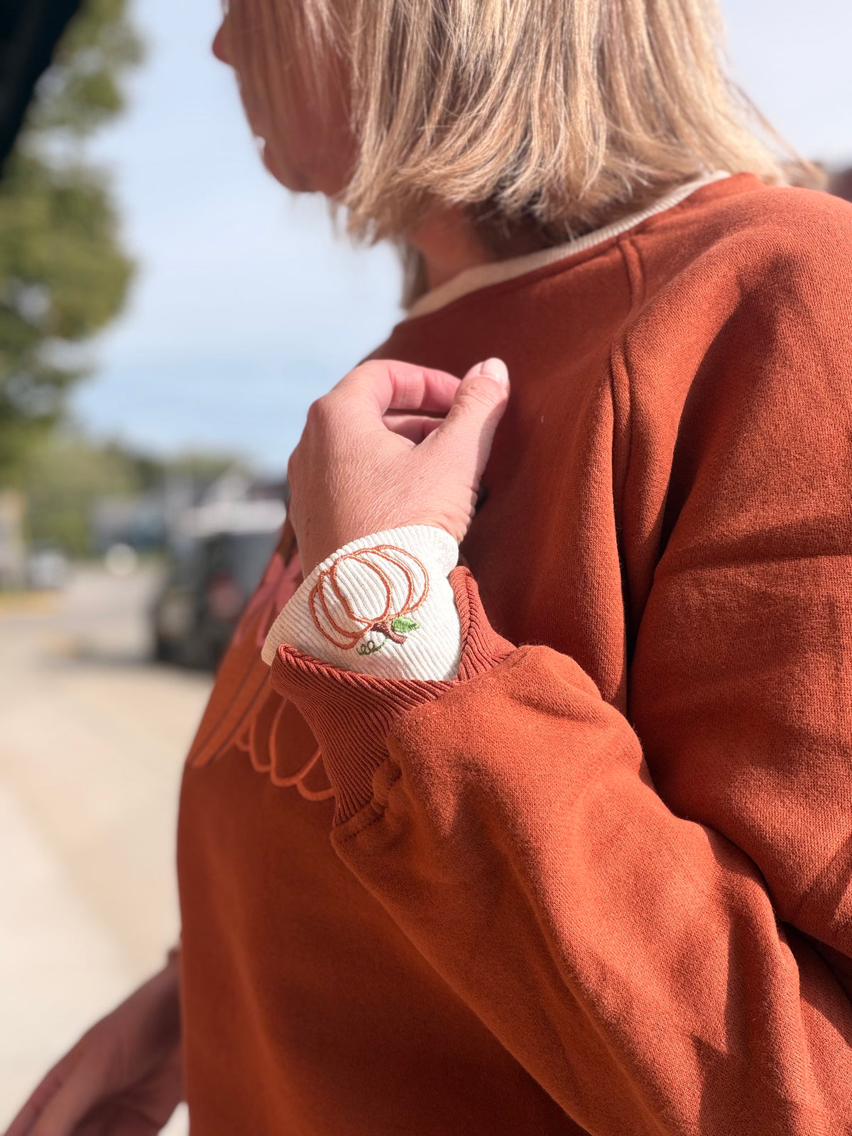 Pretty Little Pumpkins Duo Cuff Sweatshirt