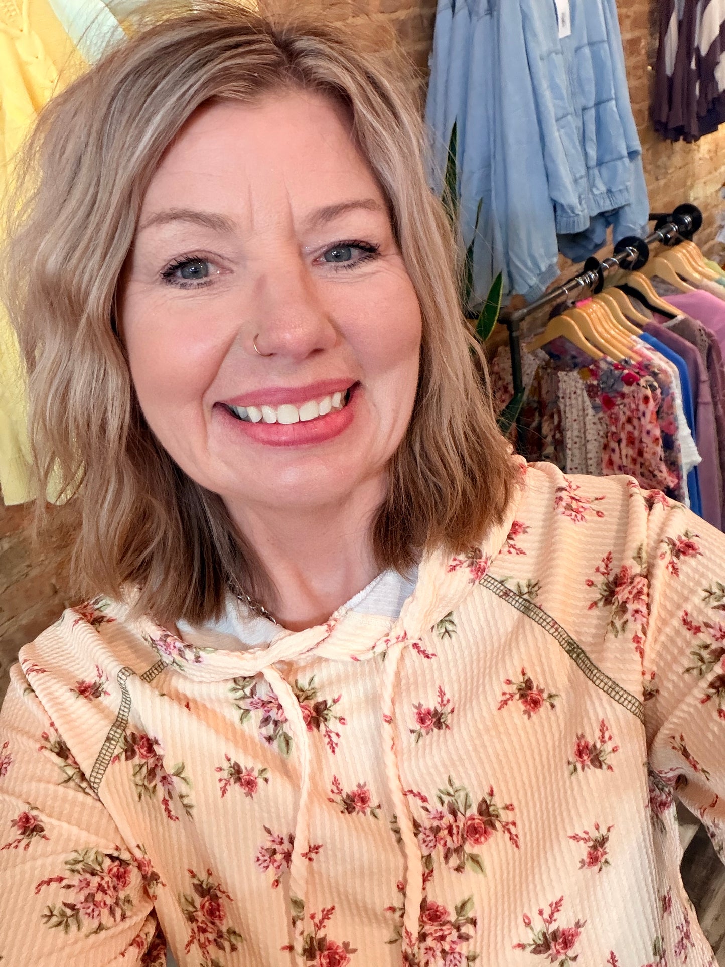 Sunshine Vibes Floral Hoodie