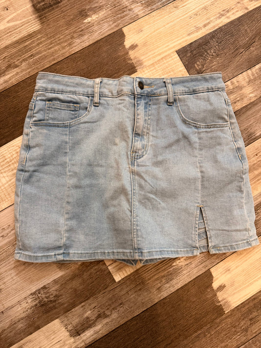 Summer Don't End Denim Skort