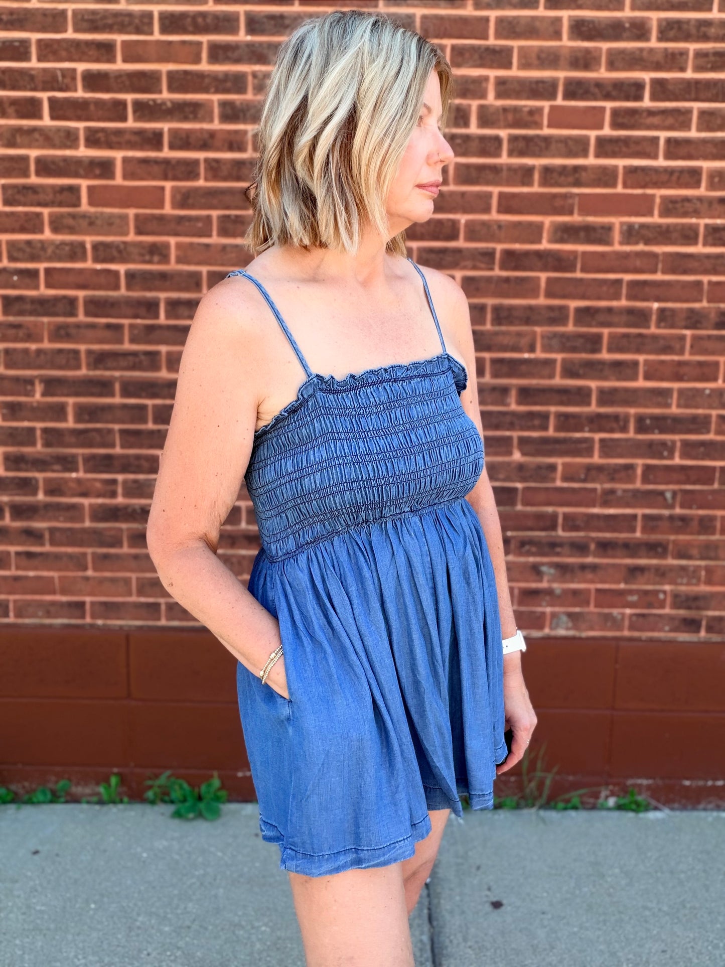 Summer Nights Ruched Romper