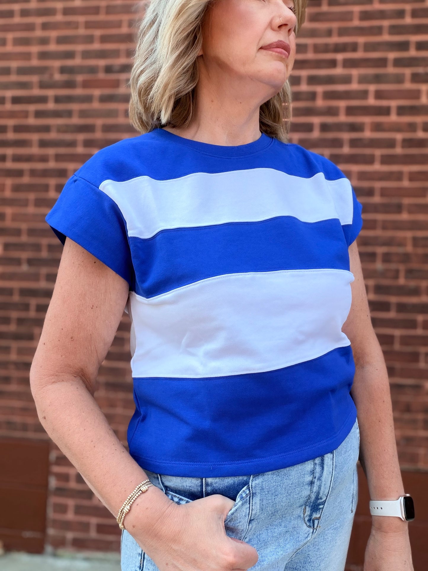 The Maisy Striped Boxy Top