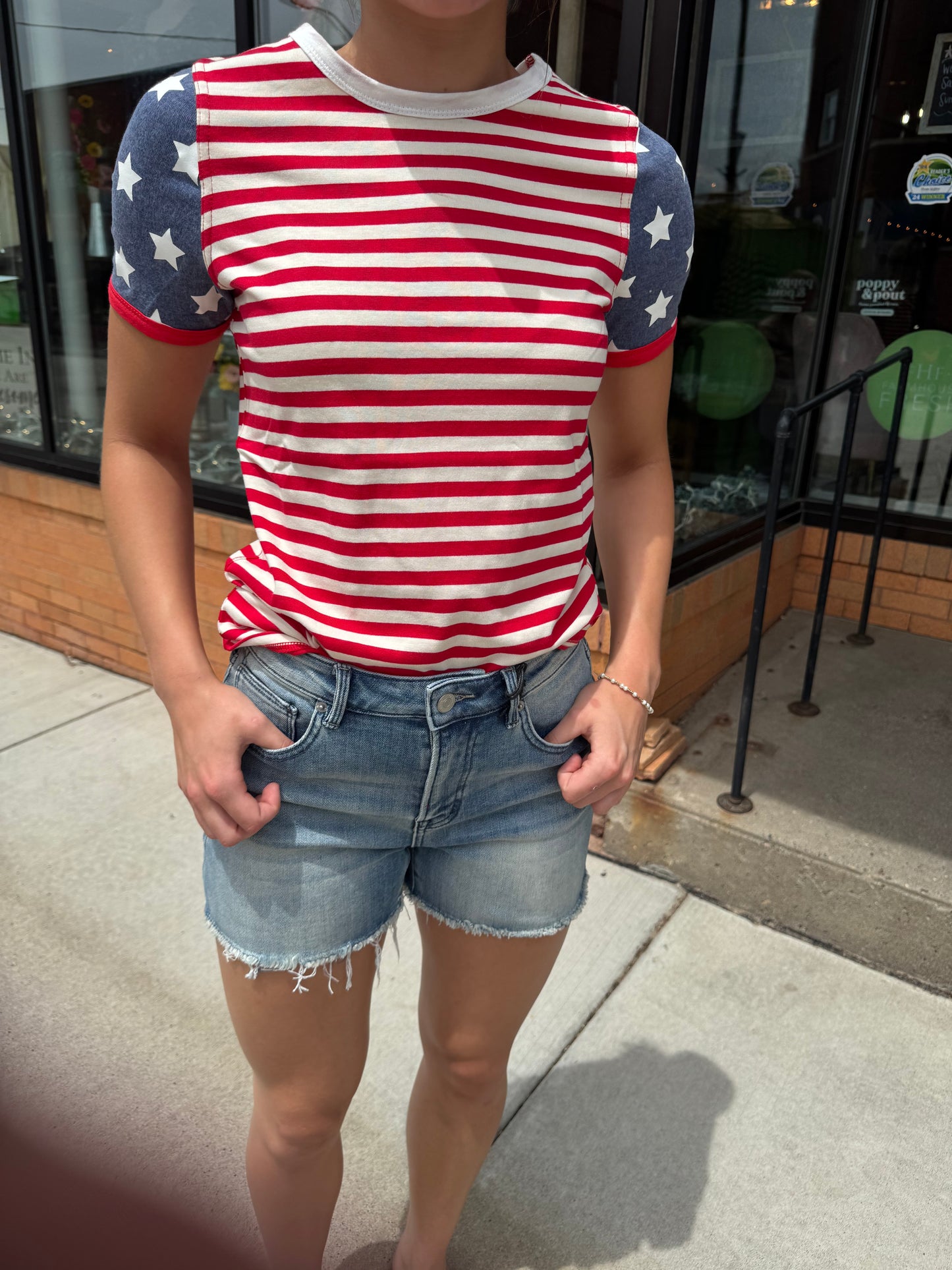 Ampersand Avenue Lulu Tee - Old Glory